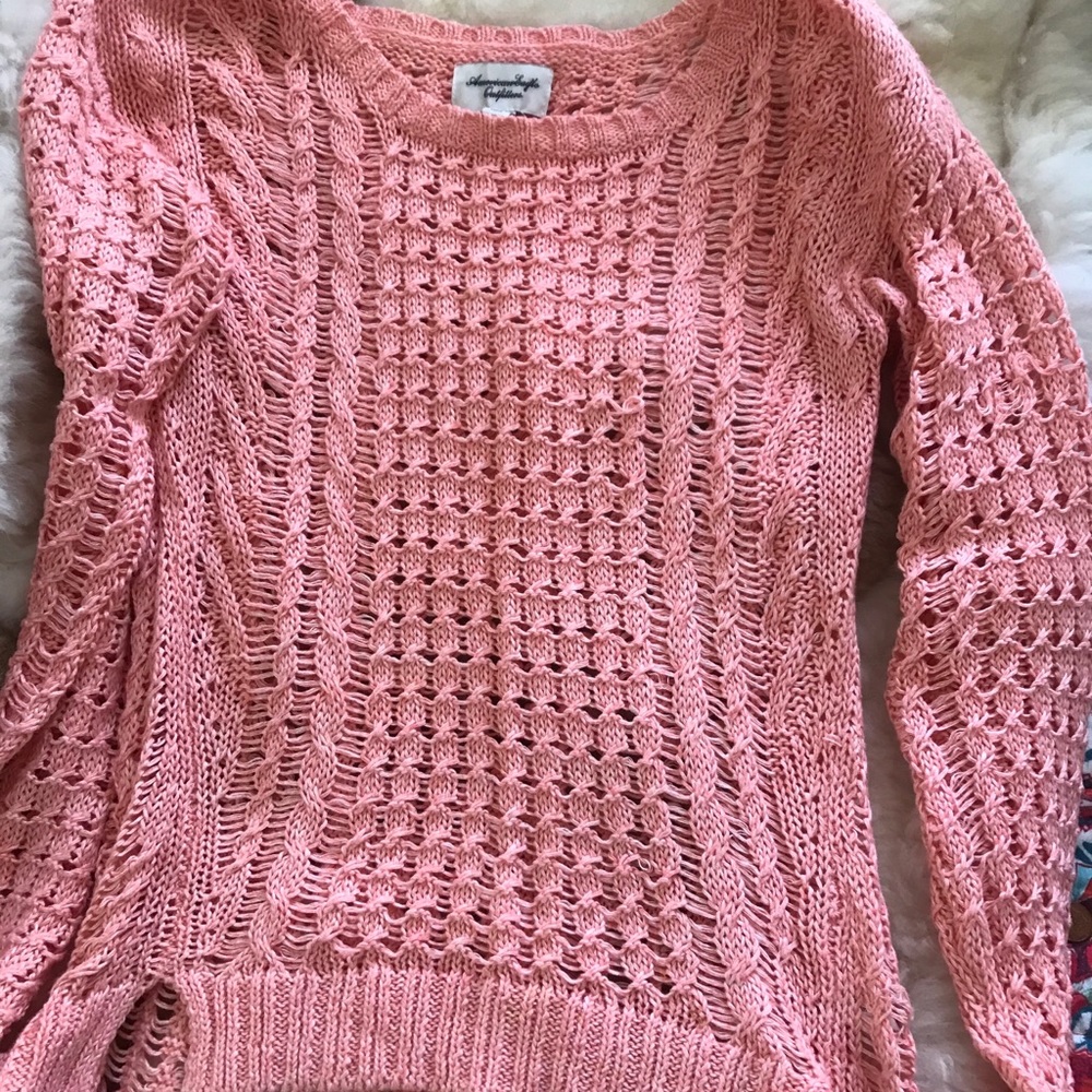 American Eagle pink sweater